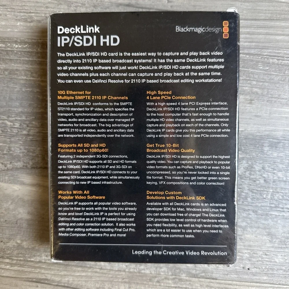 Blackmagic Design DeckLink IP HD 3G-SDI   (NEW & SEALED)